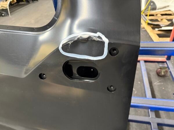 Freightliner Cascadia RH Door Shell W/ Blind Spot Mirror + Weather Deflector Holes - Image 3