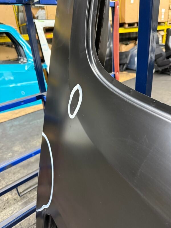 Freightliner Cascadia RH Door Shell W/ Weather Deflector + Look Down Mirror Holes - Image 3
