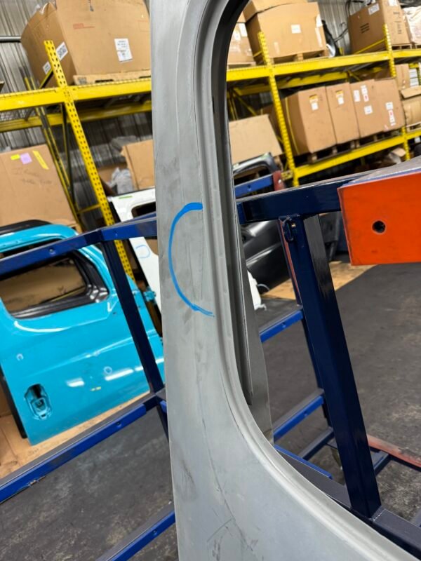 Freightliner Cascadia RH Door Shell W/ Weather Deflector + Look Down Mirror Holes - Image 3