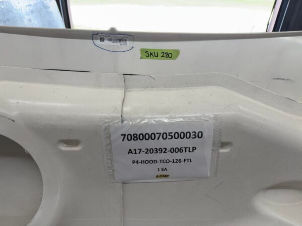 Freightliner Cascadia 126 White Hood Shell A17-20392-006 - Image 12